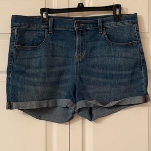 Old Navy Blue Cuffed Denim Shorts